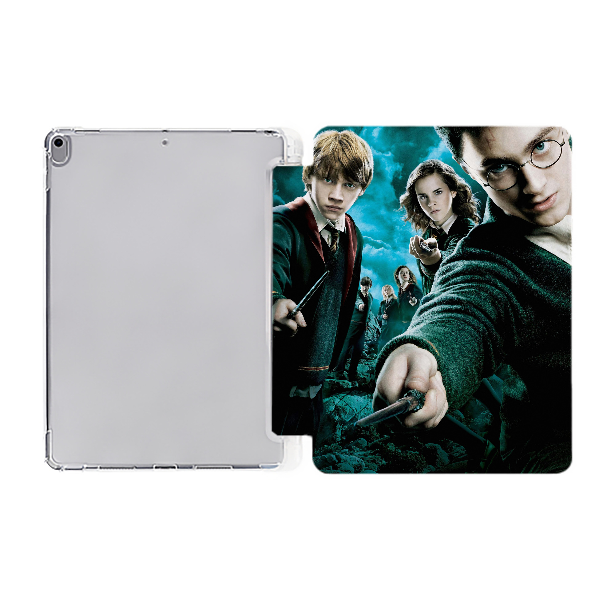 （画像用） Harry Potter ハリー・ポッターシリーズ IPad ケース ペン収納付き 三つ折りスタンド PUレザー×シリコン 対応機種9.5/10.5/10.9インチ